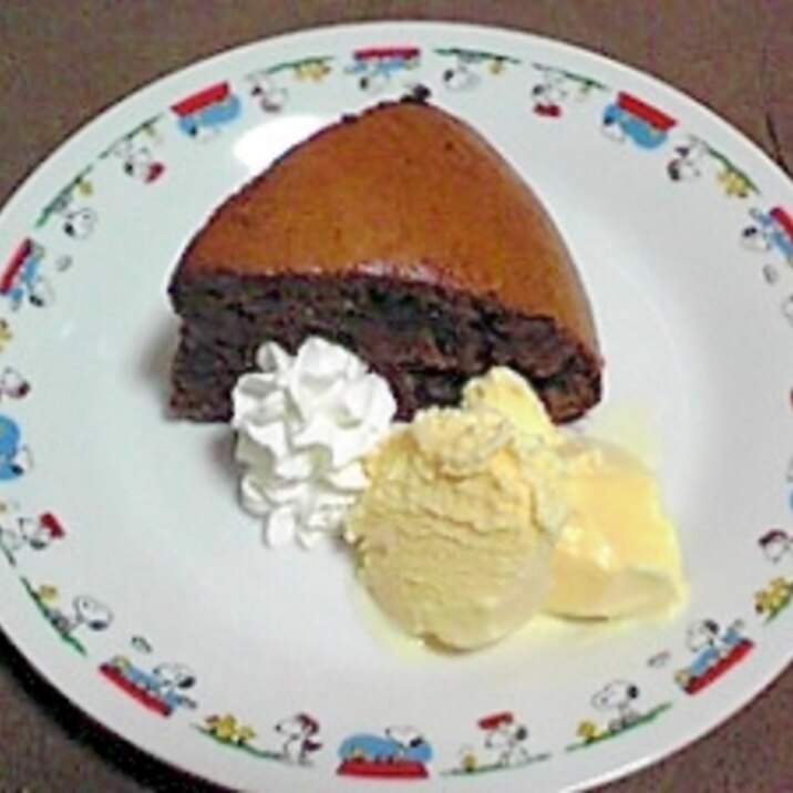 炊飯器でチョコケーキ